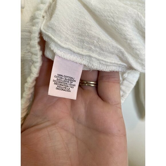Victoria’ Secret White Open Sleeve Top. Sz.S - Picture 5 of 5